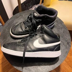 Nike Black and White Court Vision